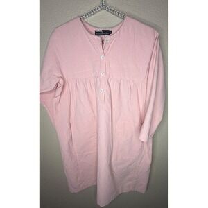 Pomander Place Tuckernuck Fallon Dress S Pink Linen Cotton Babydoll Boho Preppy